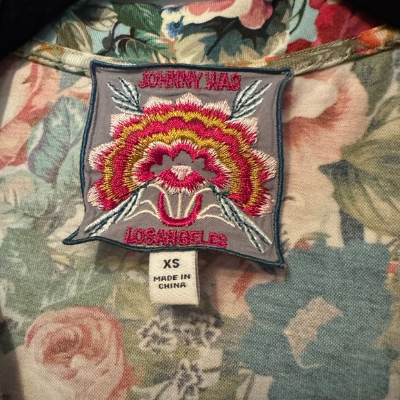 Johnny Was “The Janie Favorite Long Sleeve Polo Swing Tunic” Size XS - Picture 3 of 8